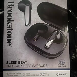 Brookstone Sleek Beat True Wireless Earbuds